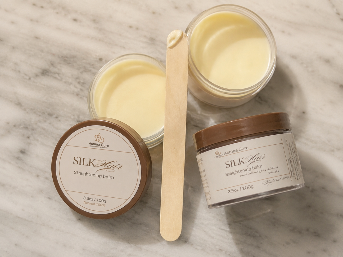 Silk Hair Straightening Balm ✨🤎