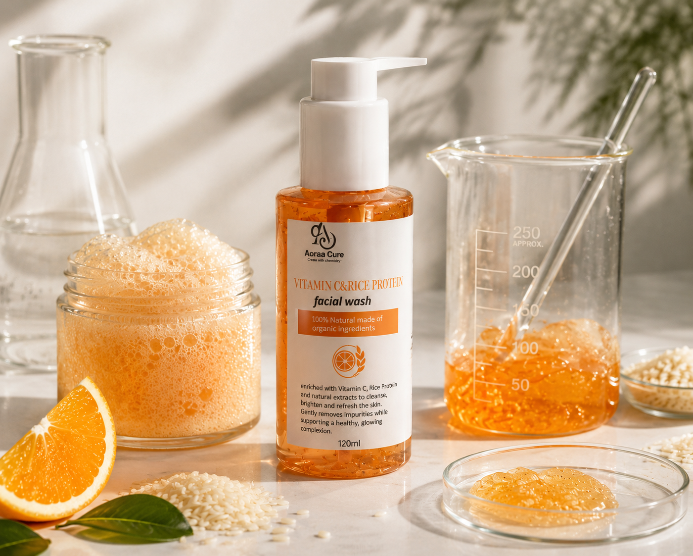 Vitamin C & Rice Protein Facial Wash 🍊✨